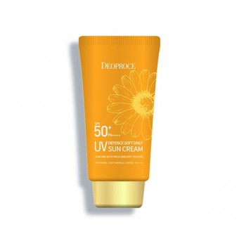 Deoproce UV Defence Soft Daily Sun Cream SPF50+ PA++++ - Мягкий ежедневный солнцезащитный крем